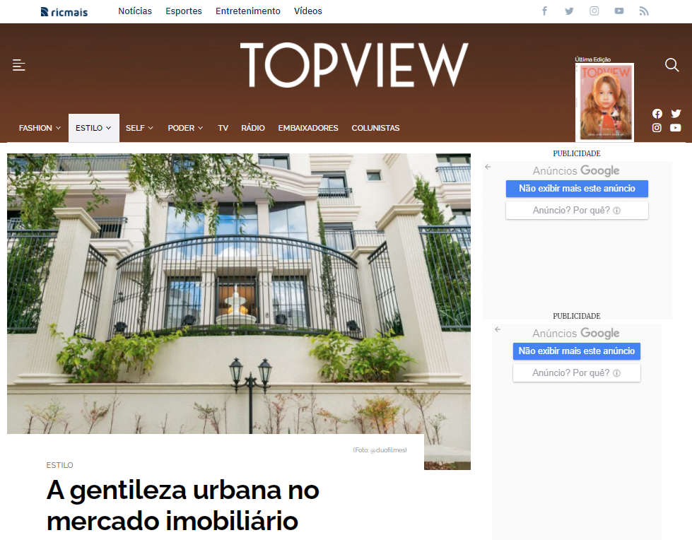 TOPVIEW - "A gentileza urbana no mercado imobiliário"