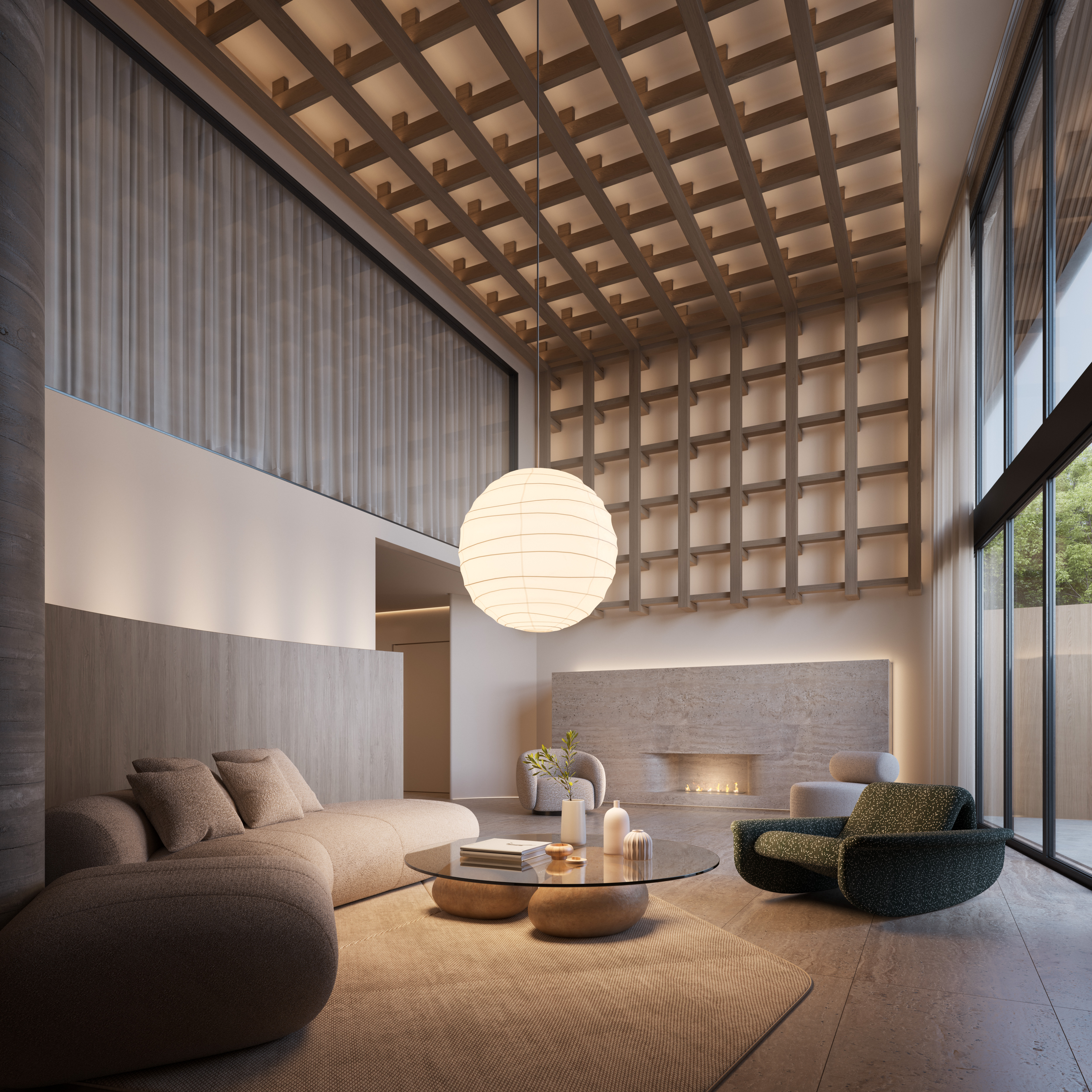 Condomínio residencial: a influência da arquitetura japonesa com toques de brasilidade transformam as áreas comuns do Edifício Zen em espaços aconchegantes